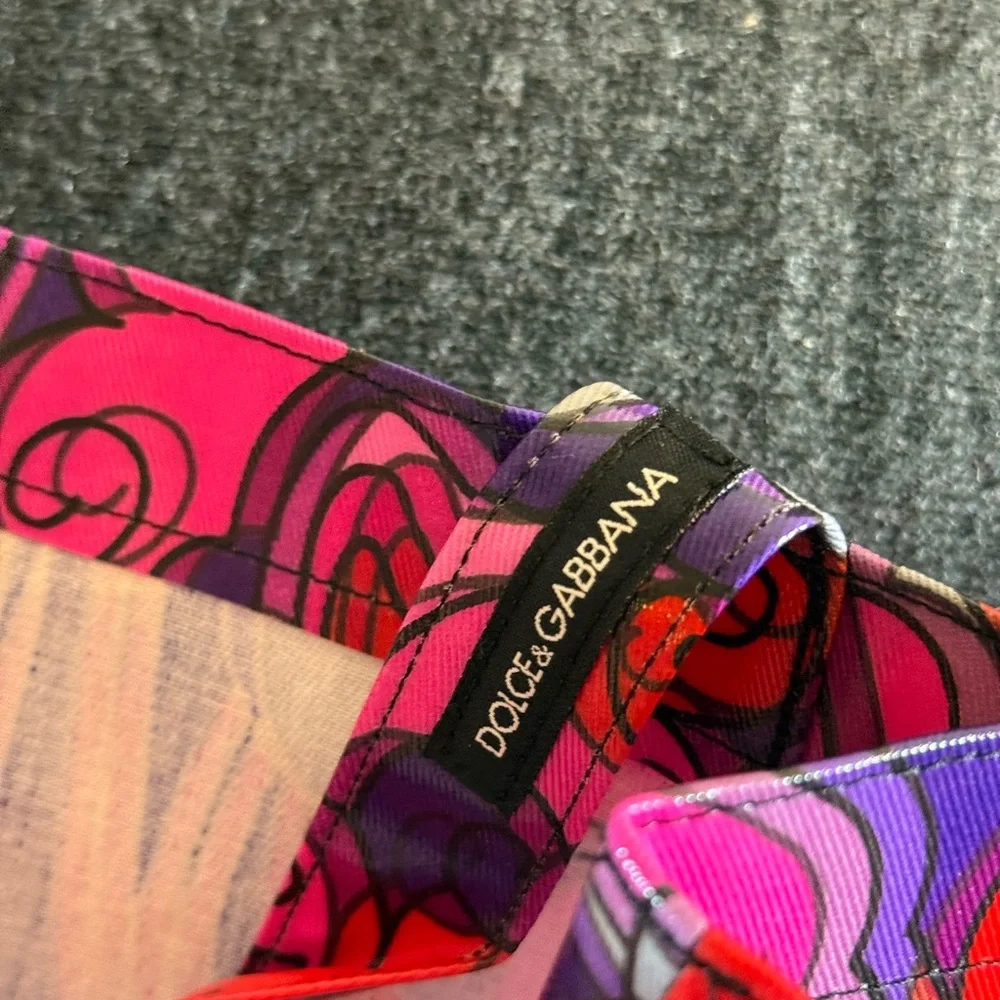 Dolce‎ & Gabbana Small Shopping Tote NWT. 3D Psychedelic Clouds 2022 - Picture 3 of 15